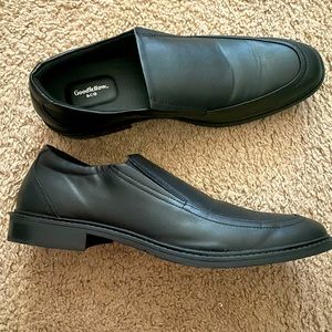 Goodfellow Co all black leather slip ons NEW in box